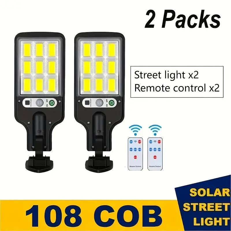 1/2/4pcs Outdoor Solar Street Light, LED Wall Lamp with Remote Control, Garden Light, Human Body Induction Wall Light Best Products Online