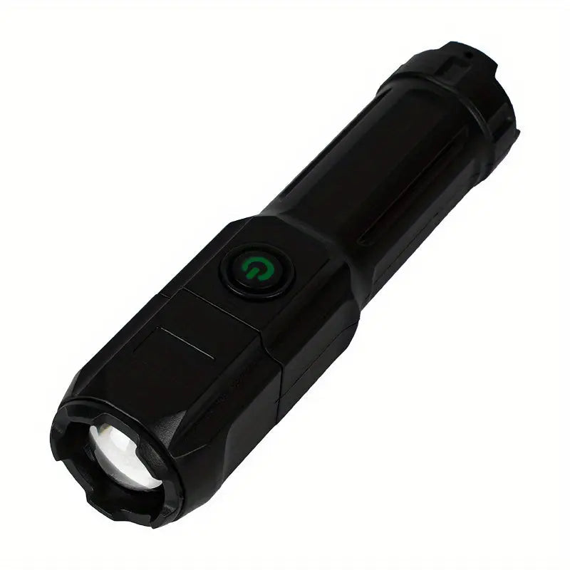 1pc Powerful Zoomable Flashlight, Outdoor Multi-functional Portable Home Small Flashlight, Telescopic Zoom Light Best Products Online
