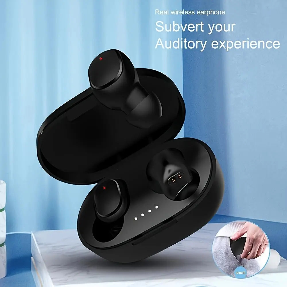Giceck TWS Wireless Earbuds - Compact In-Ear Mini Headphones with Charging Case, Pink & Blue, Portable Design, Ideal for Sports & Gifts, USB-C, 150mAh Battery, Isolation Mode, Lightweight Plastic Design Best Products Online