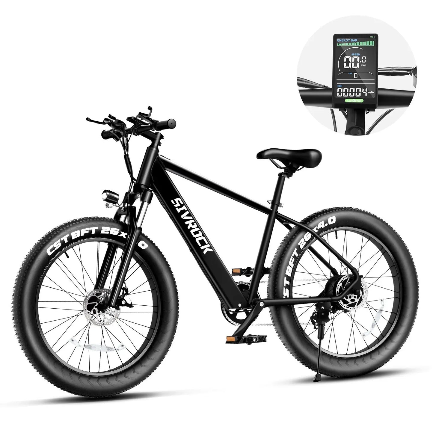 Professional Electric Bike For Adults, 26 X 4.0 Inches Fat Tire Electric Mountain Bicycle, 1000W Motor 48V 15Ah Ebike For Trail Riding, Excursion And Commute, UL And GCC Certified Wholesale Best Products Online