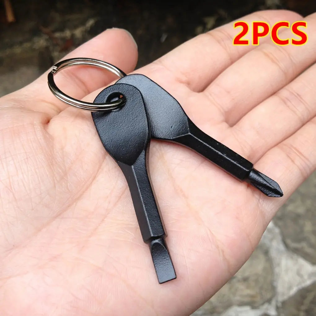 2pcs Mini Screwdriver Keychain - Compact, Portable Metal Tool for Everyday Use Best Products Online