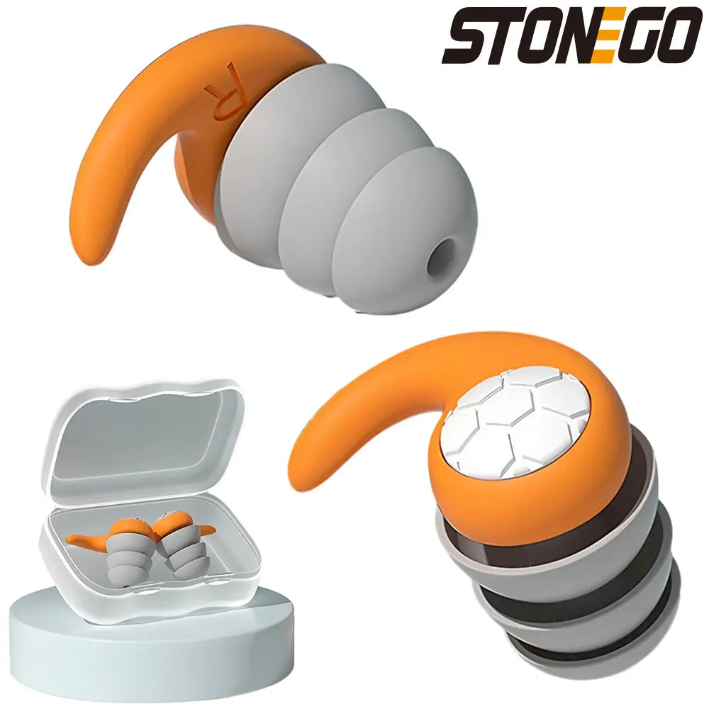 Soft Silicone Earplugs with Noise Cancellation, Earplugs for Sleeping,Waterproof, Comfortable To Wear, Suitable for Swimming