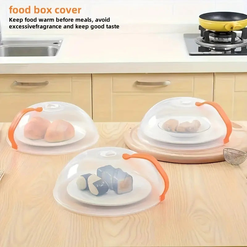 1pc Microwave Splash Cover Transparent Transparent Microwave Oven Food Cover Anti Sputtering Anti-oil Cover Reusable Airtight Food Cover Kitchen Heat Resistant Lid Best Products Online