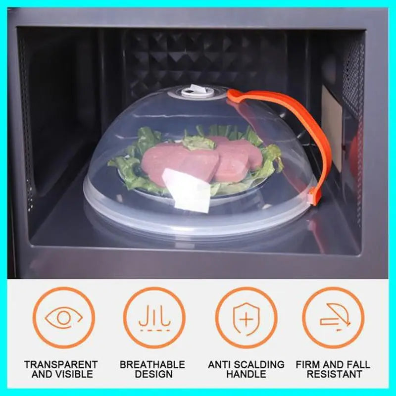 1pc Food Cover, Microwave Oven Heating Cover, Screen Protector For Food For Hot Dishes, Oil Proof Splash Proof Cover, Fresh-keeping Cover, Kitchen Supplies Best Products Online