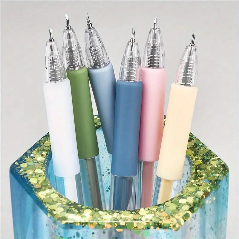 5pcs/set 6pcs/set Art Utility Knife Pen Knife Cut Stickers Scrapbooking Cutting Tool Express Box Knife School Supplies DIY Craft Supplies Best Products Online