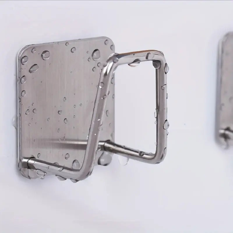 1pc Stainless Steel Sponge Holder for Kitchen Sink - No-Drill, Wall Mount Design with Dual Hooks, Ideal for Sponges & Small Tools, Keeps Surfaces Clean, Sponges for Washing Dishes Best Products Online