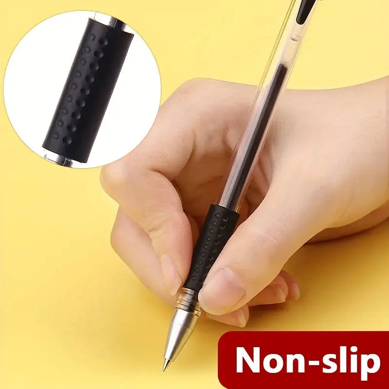 18pcs (3 Pens + 15 Refills) Gel Pen Set School Supplies Black Blue Red Ink Color 0.5Mm Ballpoint Pen Kawaii Pen Student School Office Stationery Best Products Online