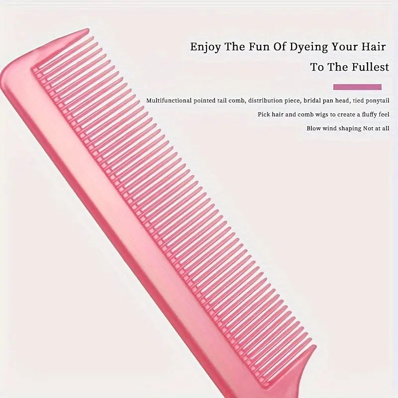 Barber Salon Fine Tooth Rat Tail Teasing Comb With Stainless Steel Pin Metal Hair Pick Detangling Comb Profession Tool Practical Convenient For Women Men Hair Styling Best Products Online