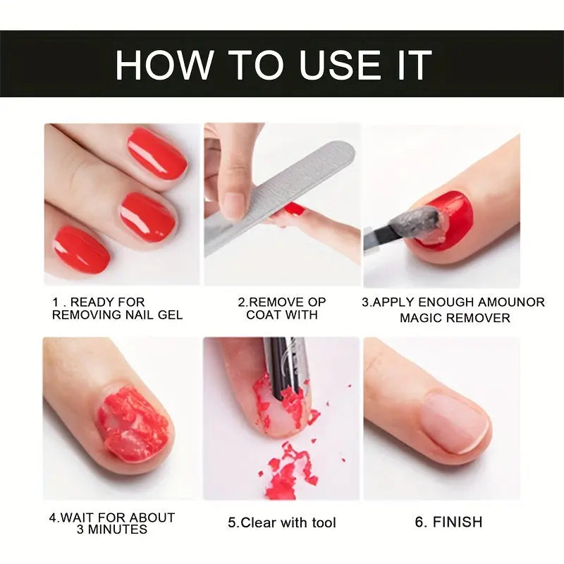 15ml Magic Soak-Off Quick Nail Glue Remover, Nail Polish Remover For Gel Nails Polish Best Products Online