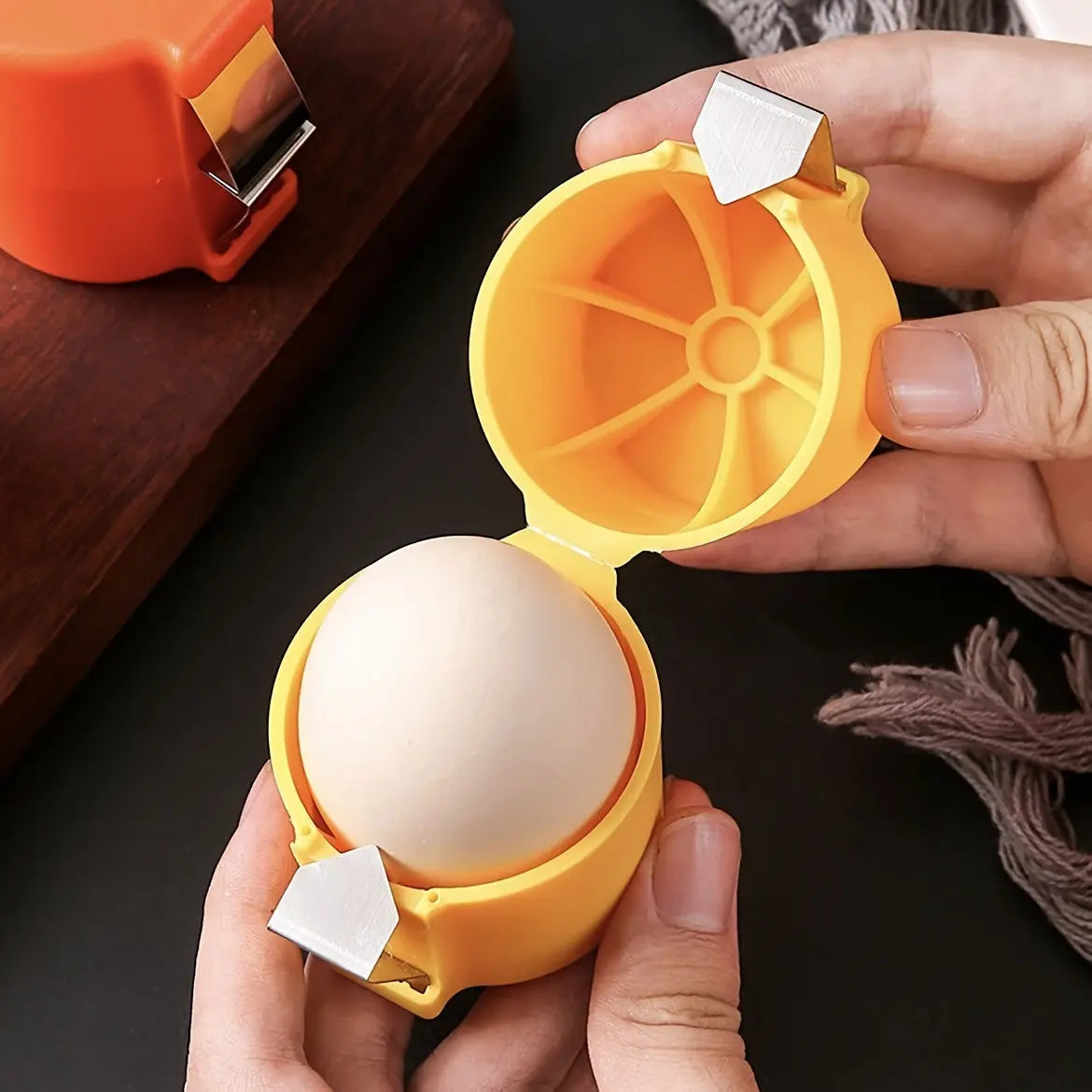 1pc Easy Clean Eggshell Separator - Quick Peel & Yolk Splitter, Essential for Kitchen Baking Best Products Online