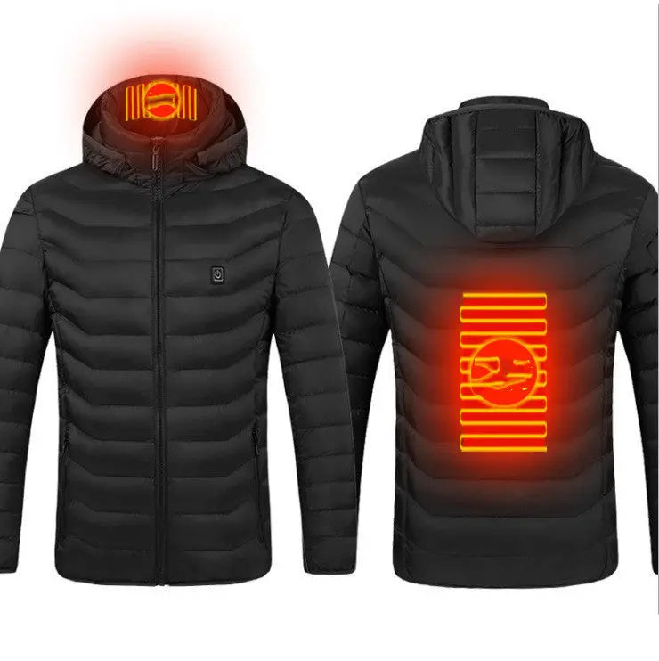 New Heated Jacket Coat USB Electric Jacket Cotton Coat Heater Thermal Clothing Heating Vest Men's Clothes Winter Wholesale Best Products Online