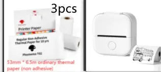Portable Mini Thermal Label Printer Home Photo Printer Student Wrong Question Printer Bluetooth-compatible Mini Label Printer Price Tag Wholesale Best Products Online