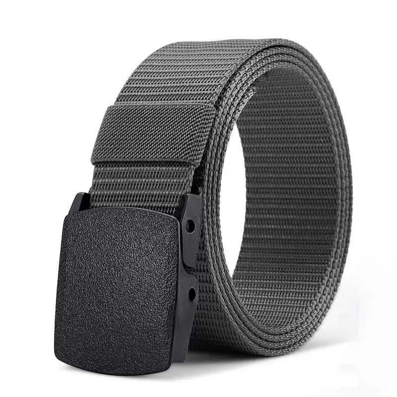 Nylon Military Tactical Men Belt 2 Pack Webbing Canvas Outdoor Web Belt with Plastic Buckle gift for Men