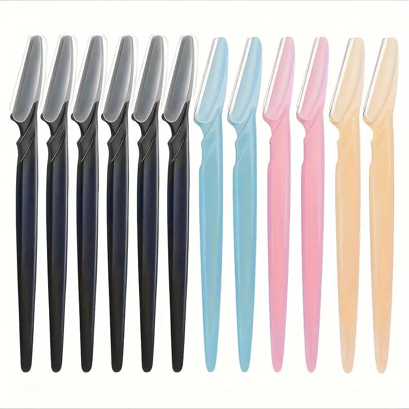 3-24pcs Eyebrow Razor Shaper Set, Facial Hair Remover Trimmer Grooming Kit for Women And Men, Stainless Steel, Non-Electric, No Battery Needed, with Various Colors for Versatility Best Products Online