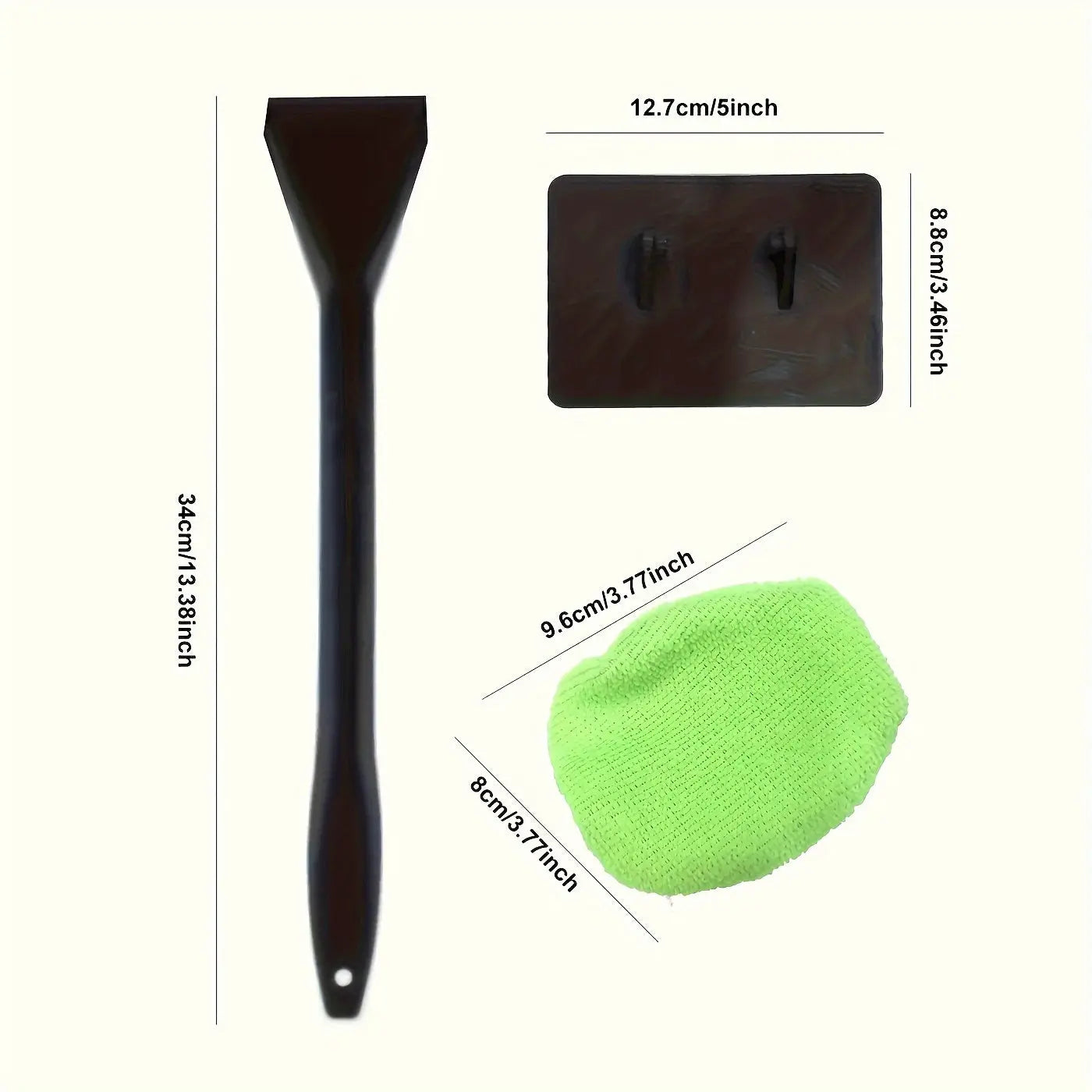 1 Set of Windshield Cleaning Brush Kit with Brush Rod/1 Simple Windshield Cleaning Brush Cloth, Easy-To-Use Wiping Tool for Cleaning And Protecting Your Windshield-Car Window Brush,Car Cleaning Wipe,Clear Car Washing Equipmen Best Products Online