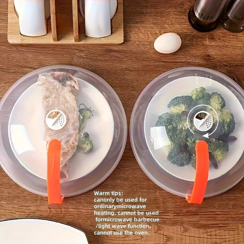1pc Microwave Splash Cover Transparent Transparent Microwave Oven Food Cover Anti Sputtering Anti-oil Cover Reusable Airtight Food Cover Kitchen Heat Resistant Lid Best Products Online