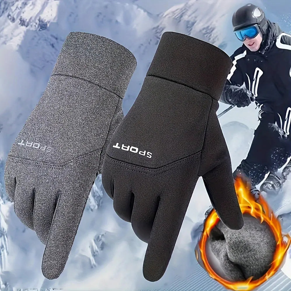 Autumn and Winter Fleece-Lined Touchscreen Gloves for Men, Warm Hand Covers Best Products Online