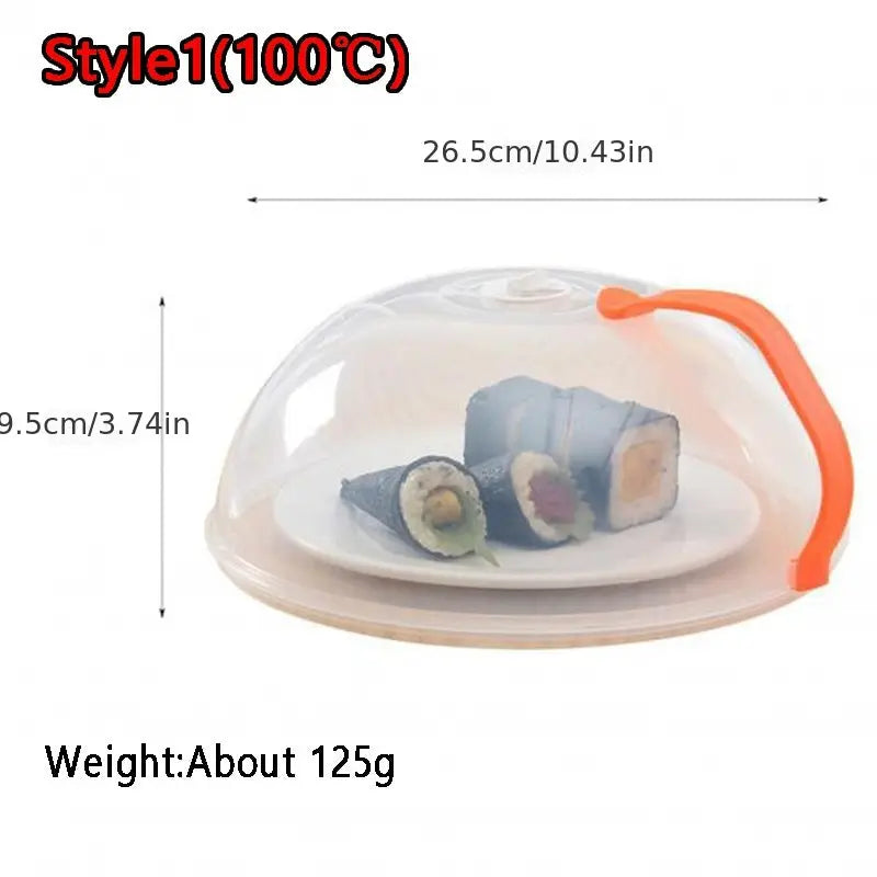 1pc Food Cover, Microwave Oven Heating Cover, Screen Protector For Food For Hot Dishes, Oil Proof Splash Proof Cover, Fresh-keeping Cover, Kitchen Supplies Best Products Online