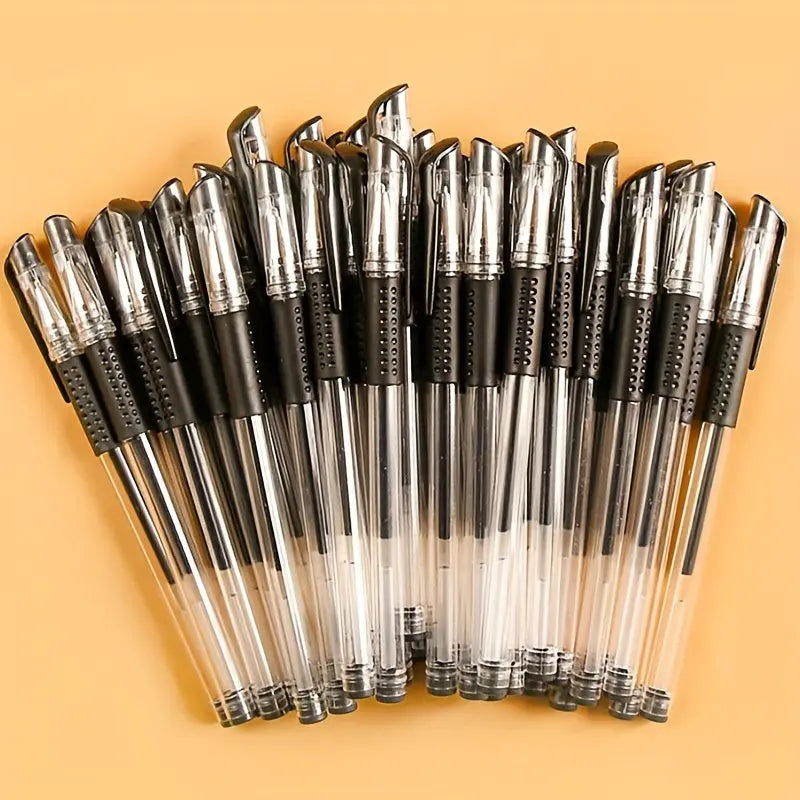 18pcs (3 Pens + 15 Refills) Gel Pen Set School Supplies Black Blue Red Ink Color 0.5Mm Ballpoint Pen Kawaii Pen Student School Office Stationery Best Products Online