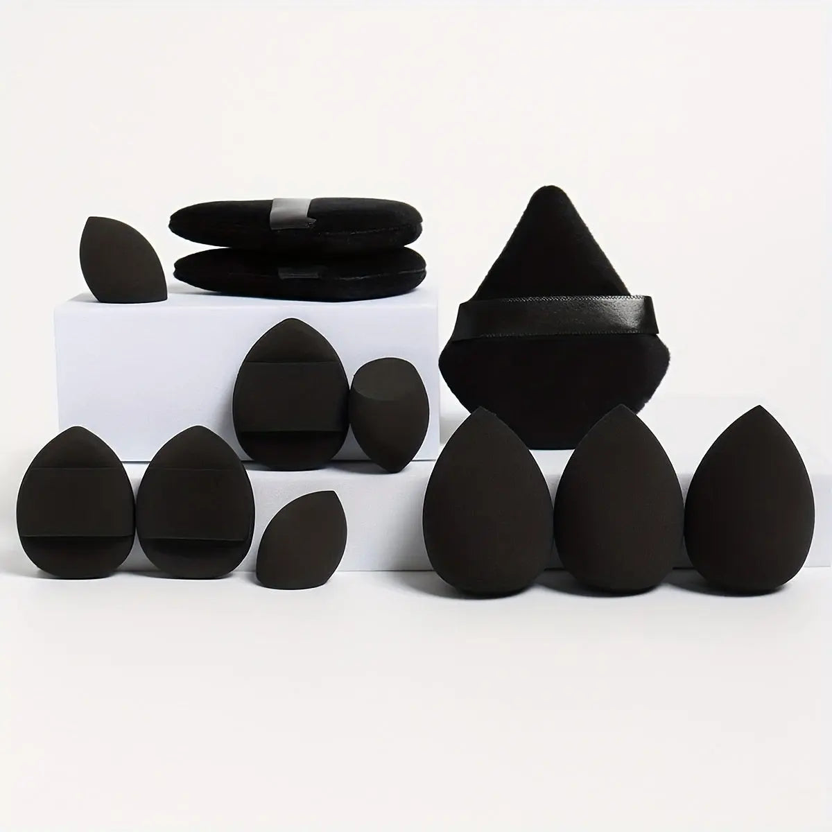12-Piece All-Purpose Makeup Sponge Puff Set, Includes 3 Powder Puffs, 3 Mini Air Cushion Puffs, 3 Beauty Blenders & 3 Mini Beauty Blenders, Ideal For All Skin Types Best Products Online
