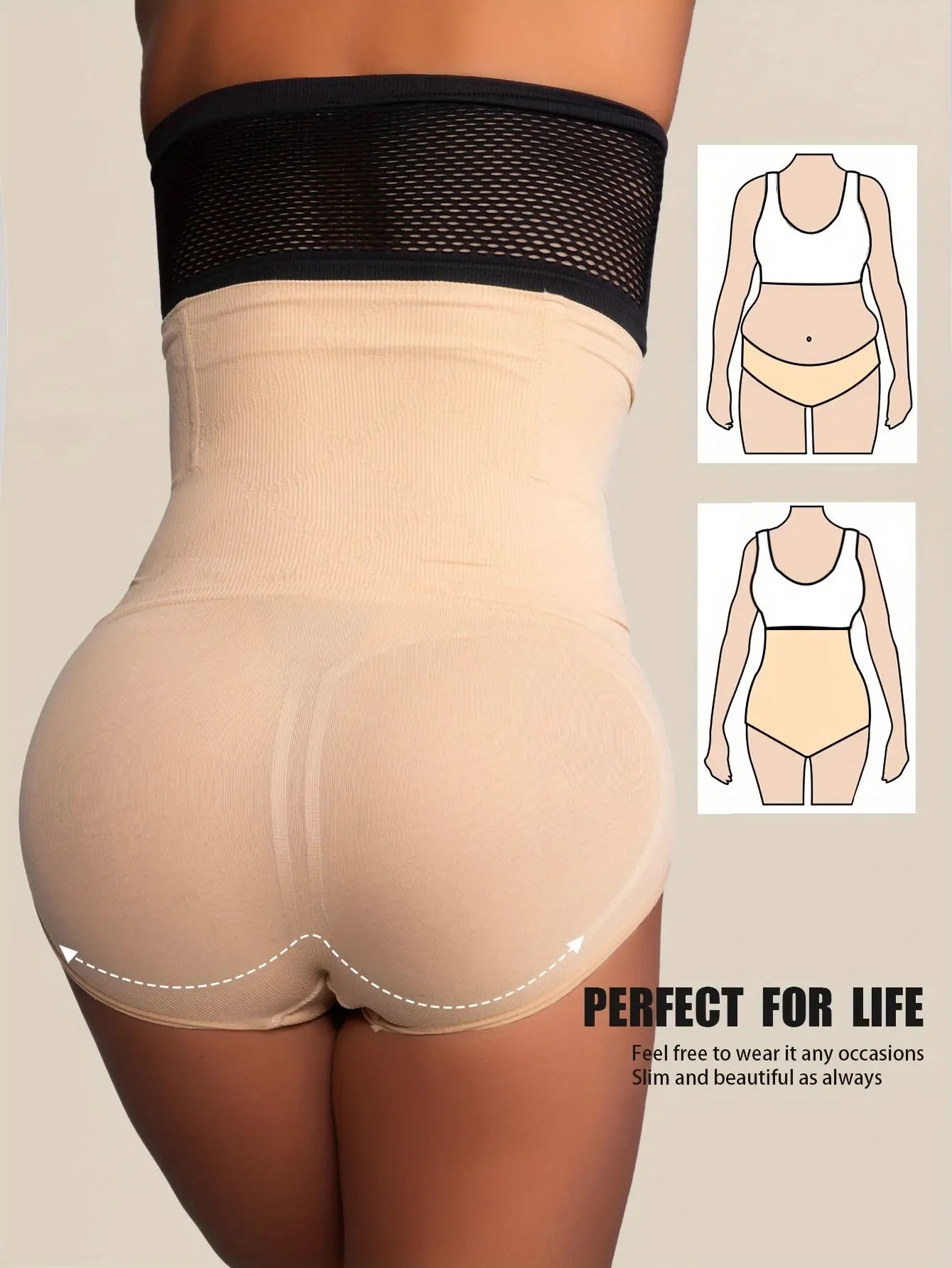 1 Pcs High Waist Shaping Panties Waist Trainer Body Shaper Tummy Sheath Woman Flat Belly Control Panties Hip Butt Lifter Briefs Panty Women Underwear Shapewear Best Products Online