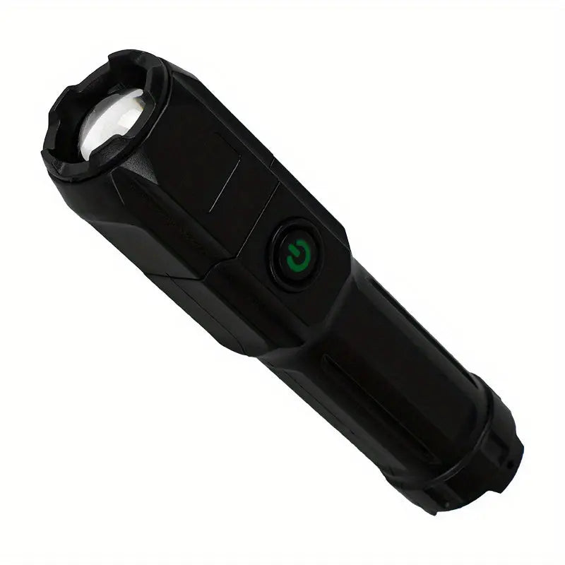 1pc Powerful Zoomable Flashlight, Outdoor Multi-functional Portable Home Small Flashlight, Telescopic Zoom Light Best Products Online