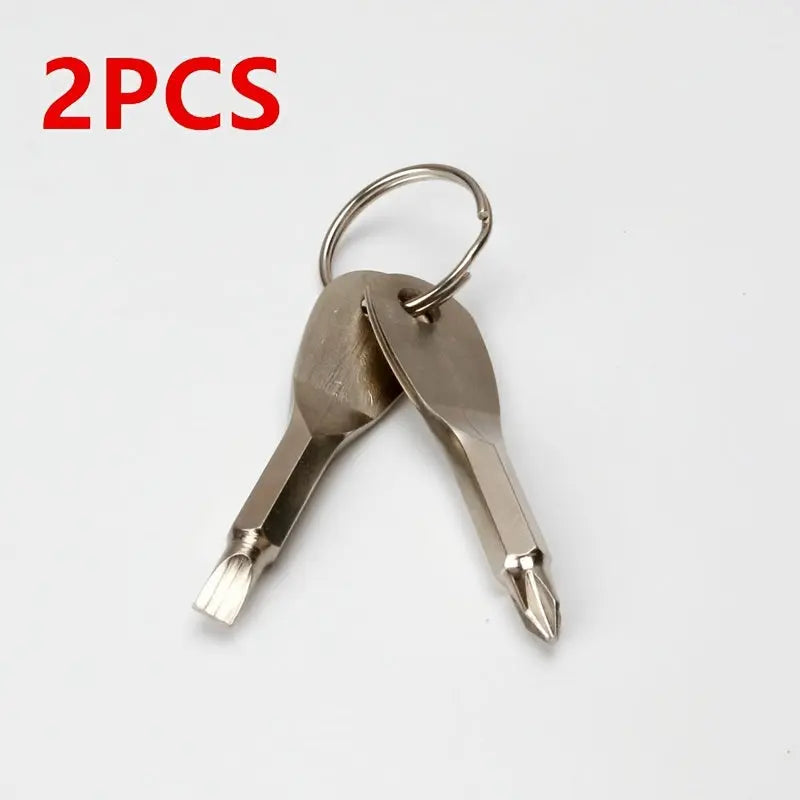 2pcs Mini Screwdriver Keychain - Compact, Portable Metal Tool for Everyday Use Best Products Online
