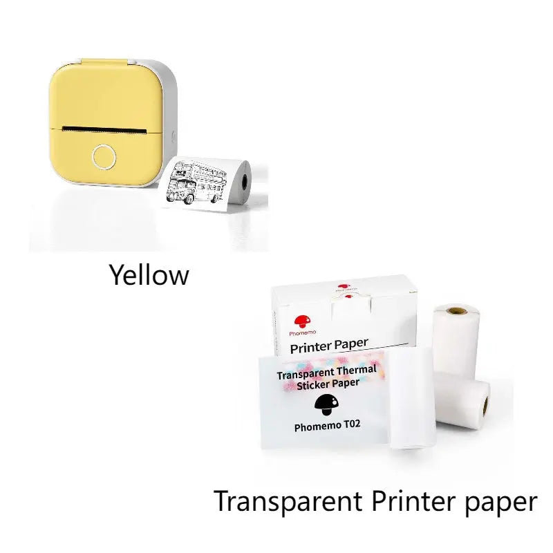 Portable Mini Thermal Label Printer Home Photo Printer Student Wrong Question Printer Bluetooth-compatible Mini Label Printer Price Tag Wholesale Best Products Online