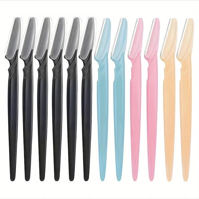 3-24pcs Eyebrow Razor Shaper Set, Facial Hair Remover Trimmer Grooming Kit for Women And Men, Stainless Steel, Non-Electric, No Battery Needed, with Various Colors for Versatility Best Products Online