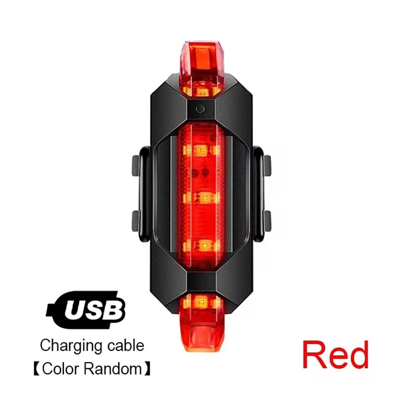 MTB Bike Lights Set USB LED Rechargeable Waterproof Mountain Bike Headlight Bicycle Light Front Warning Cycling Accessorie