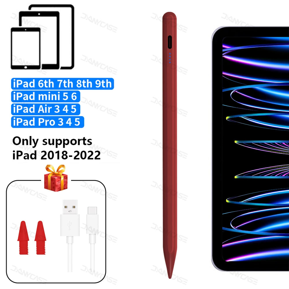 For Apple Pencil 2 Wireless Charging Palm Rejection Stylus Pen for iPad Air 4 5 Pro 11 12.9 Mini 6 Accessories for iPad Pencil