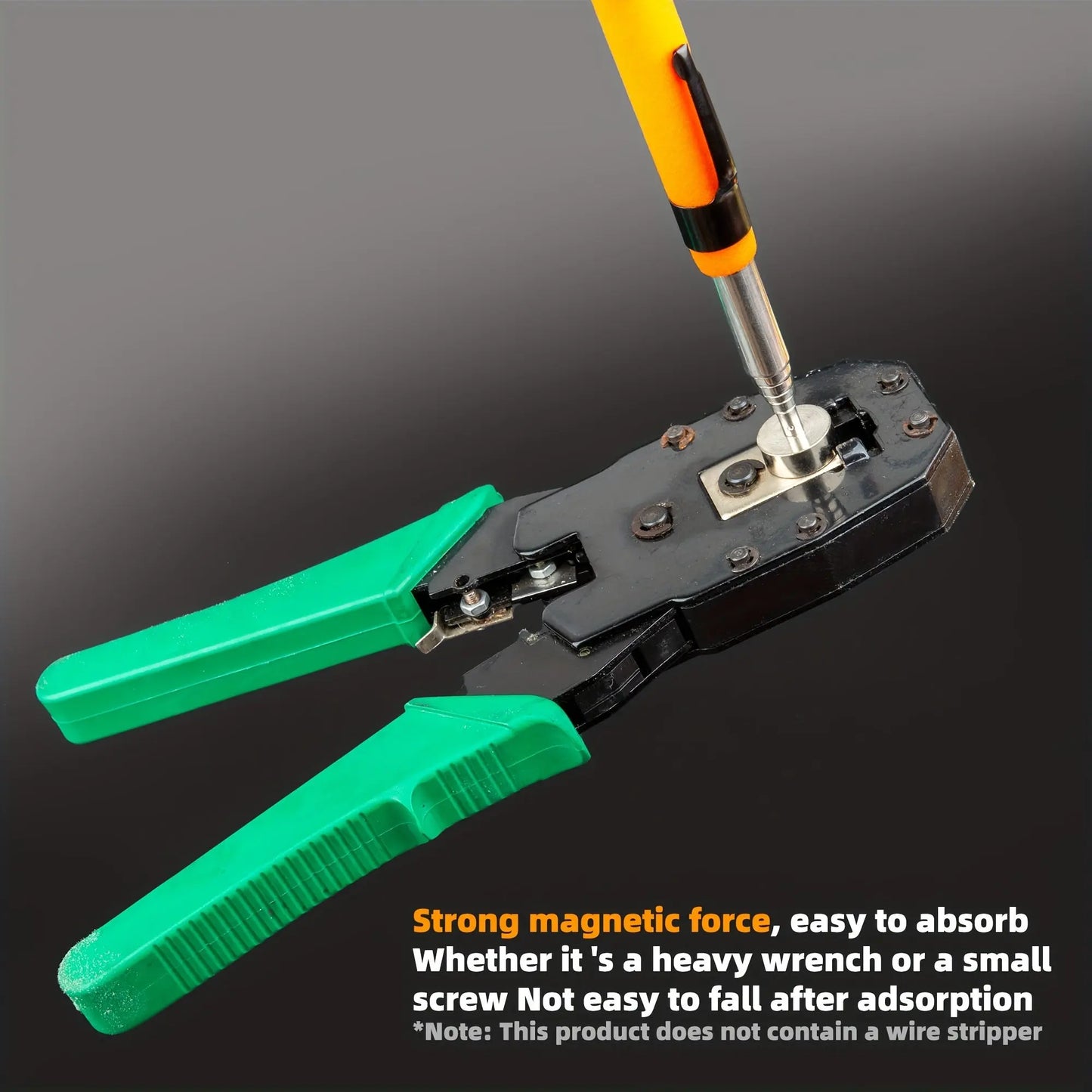 QVAMILLT Magnetic Pickup Tool - Durable Metal, Polished Finish, Magnet for Easy Retrieval of Iron Objects, Ideal for Metal Surfaces, Industrial Stability| Magnet Tool|Metal Construction, Magnetic Pickup Tool Best Products Online