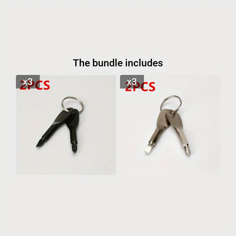 2pcs Mini Screwdriver Keychain - Compact, Portable Metal Tool for Everyday Use Best Products Online