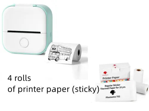 Portable Mini Thermal Label Printer Home Photo Printer Student Wrong Question Printer Bluetooth-compatible Mini Label Printer Price Tag Wholesale Best Products Online