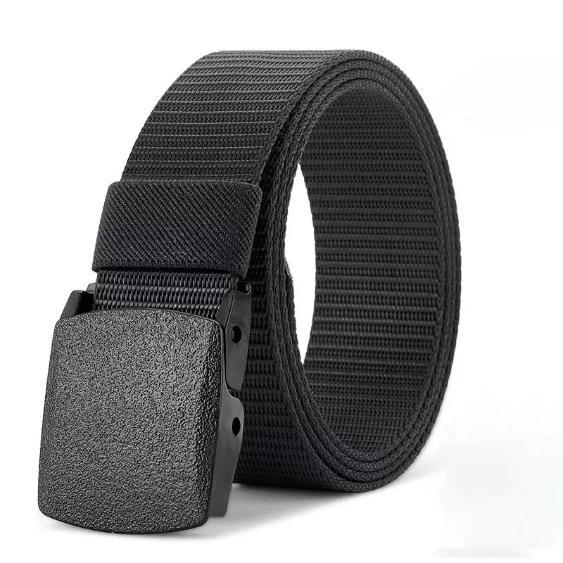 Nylon Military Tactical Men Belt 2 Pack Webbing Canvas Outdoor Web Belt with Plastic Buckle gift for Men