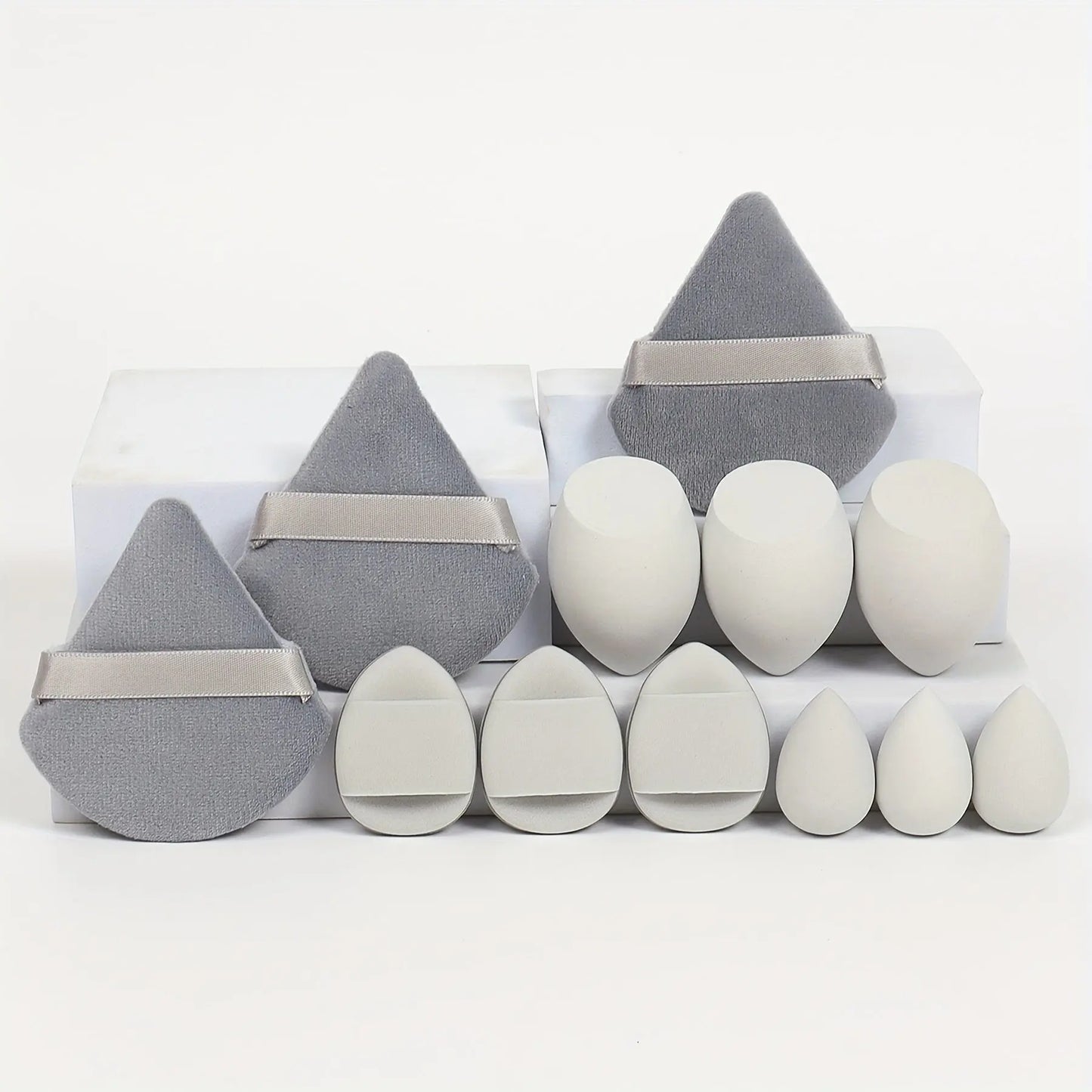12-Piece All-Purpose Makeup Sponge Puff Set, Includes 3 Powder Puffs, 3 Mini Air Cushion Puffs, 3 Beauty Blenders & 3 Mini Beauty Blenders, Ideal For All Skin Types Best Products Online