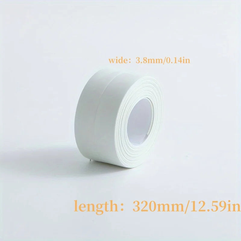 3.2M Self-adhesive Sealing Tape PVC Oil-Proof Kitchen Sink Edge Caulk Tape Waterproof Bathroom Toilet Corner Wall Sticker
