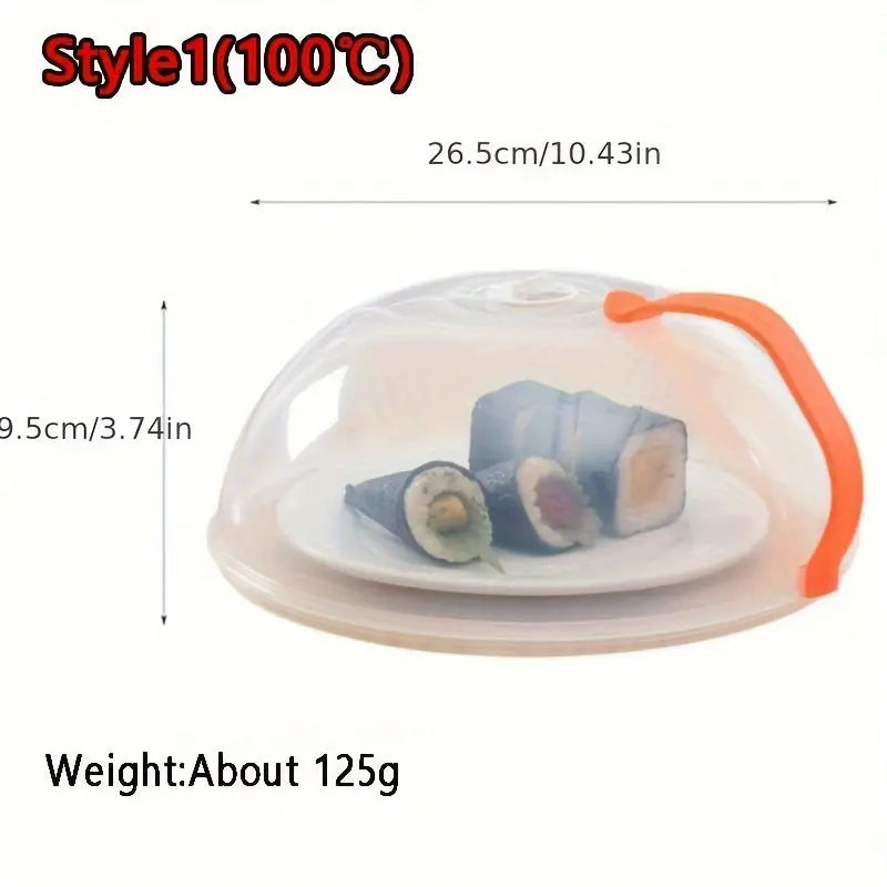 1pc Food Cover, Microwave Oven Heating Cover, Screen Protector For Food For Hot Dishes, Oil Proof Splash Proof Cover, Fresh-keeping Cover, Kitchen Supplies Best Products Online
