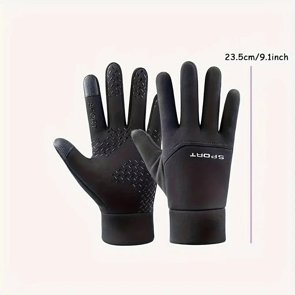 Autumn and Winter Fleece-Lined Touchscreen Gloves for Men, Warm Hand Covers Best Products Online