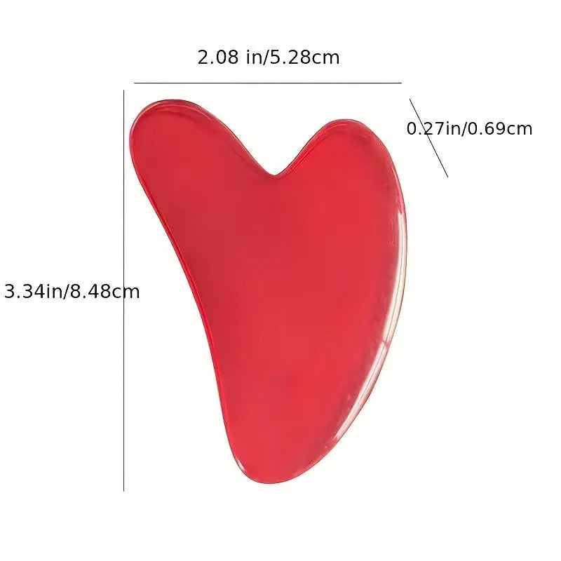 Heart-Shaped Massage Tool - Pastel pink Facial & Body Scraping board for Light Beige Care, Muscle Toning, Hair Removal - Durable & Easy-Clean Surface - Salon or Home Spa Use - Beauty Device, Massager for Body, Soothing Aesthe Best Products Online