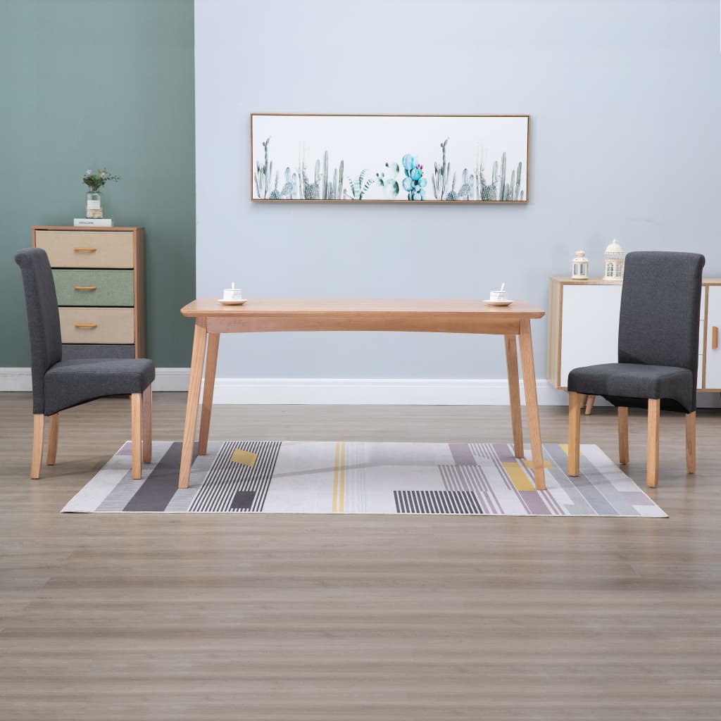 vidaXL Dining Chairs Accent Upholstered Side Chair with Wood Frame Fabric-16