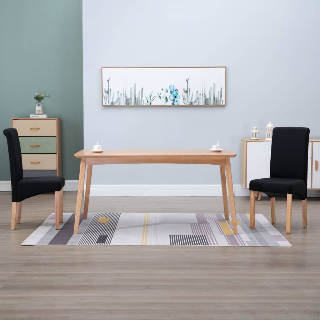 vidaXL Dining Chairs Accent Upholstered Side Chair with Wood Frame Fabric-6