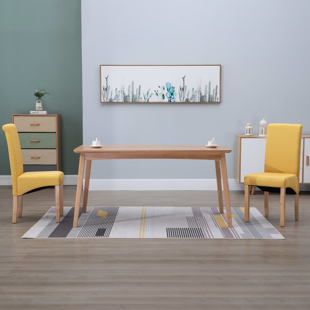 vidaXL Dining Chairs Accent Upholstered Side Chair with Wood Frame Fabric-28