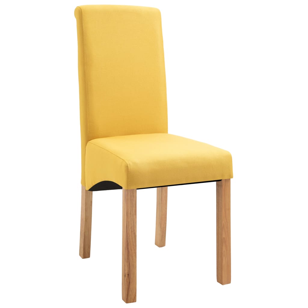 vidaXL Dining Chairs Accent Upholstered Side Chair with Wood Frame Fabric-3