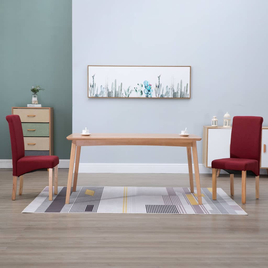 vidaXL Dining Chairs Accent Upholstered Side Chair with Wood Frame Fabric-24