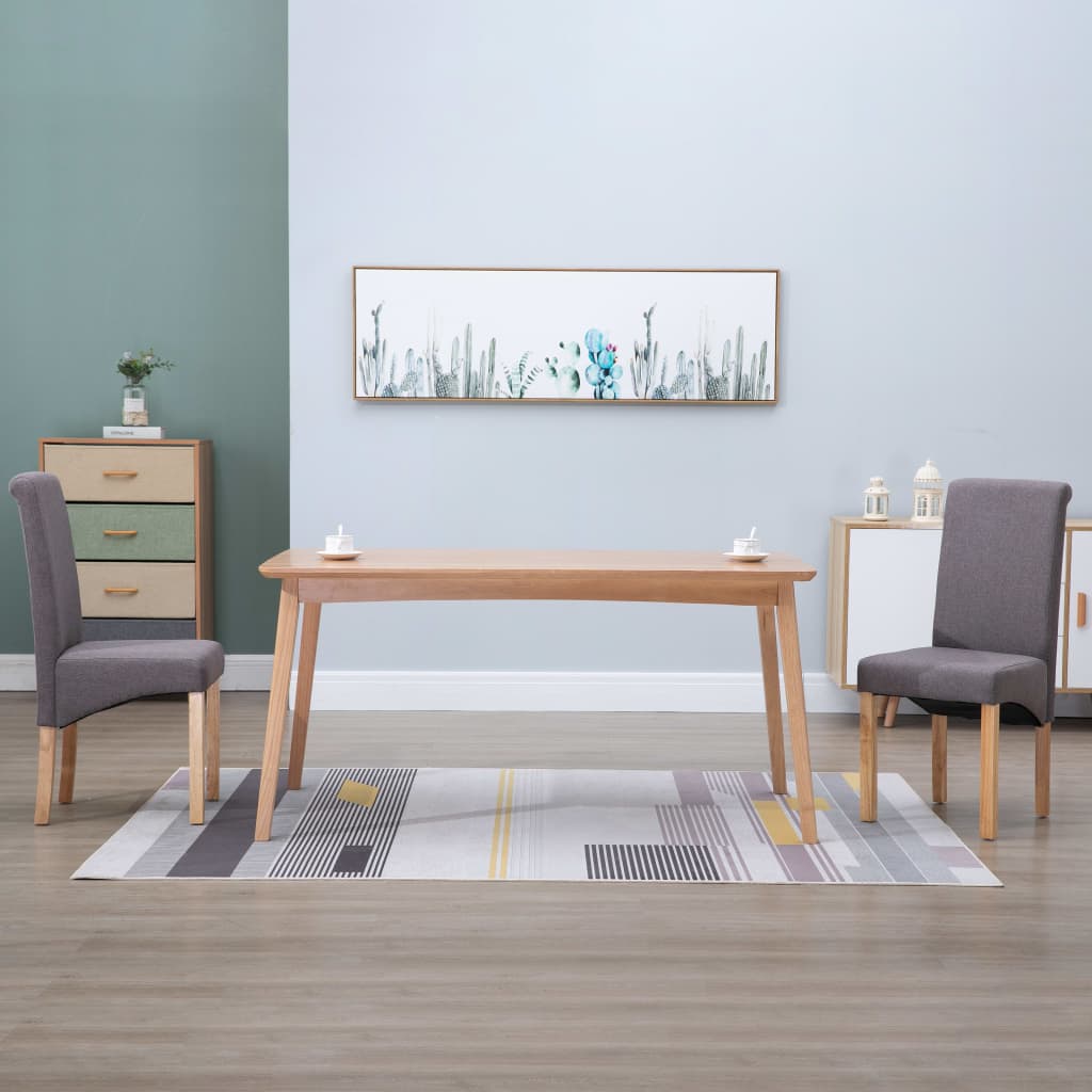 vidaXL Dining Chairs Accent Upholstered Side Chair with Wood Frame Fabric-27