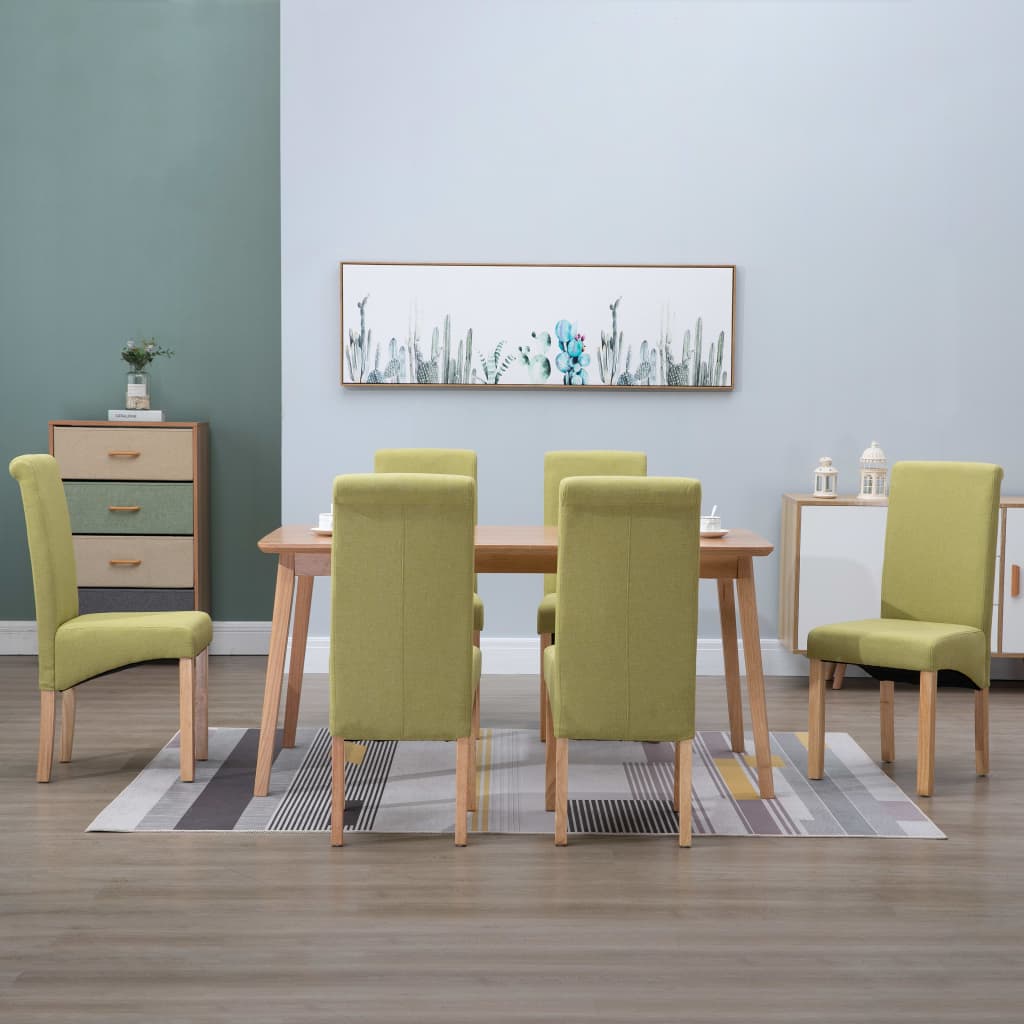vidaXL Dining Chairs Accent Upholstered Side Chair with Wood Frame Fabric-21