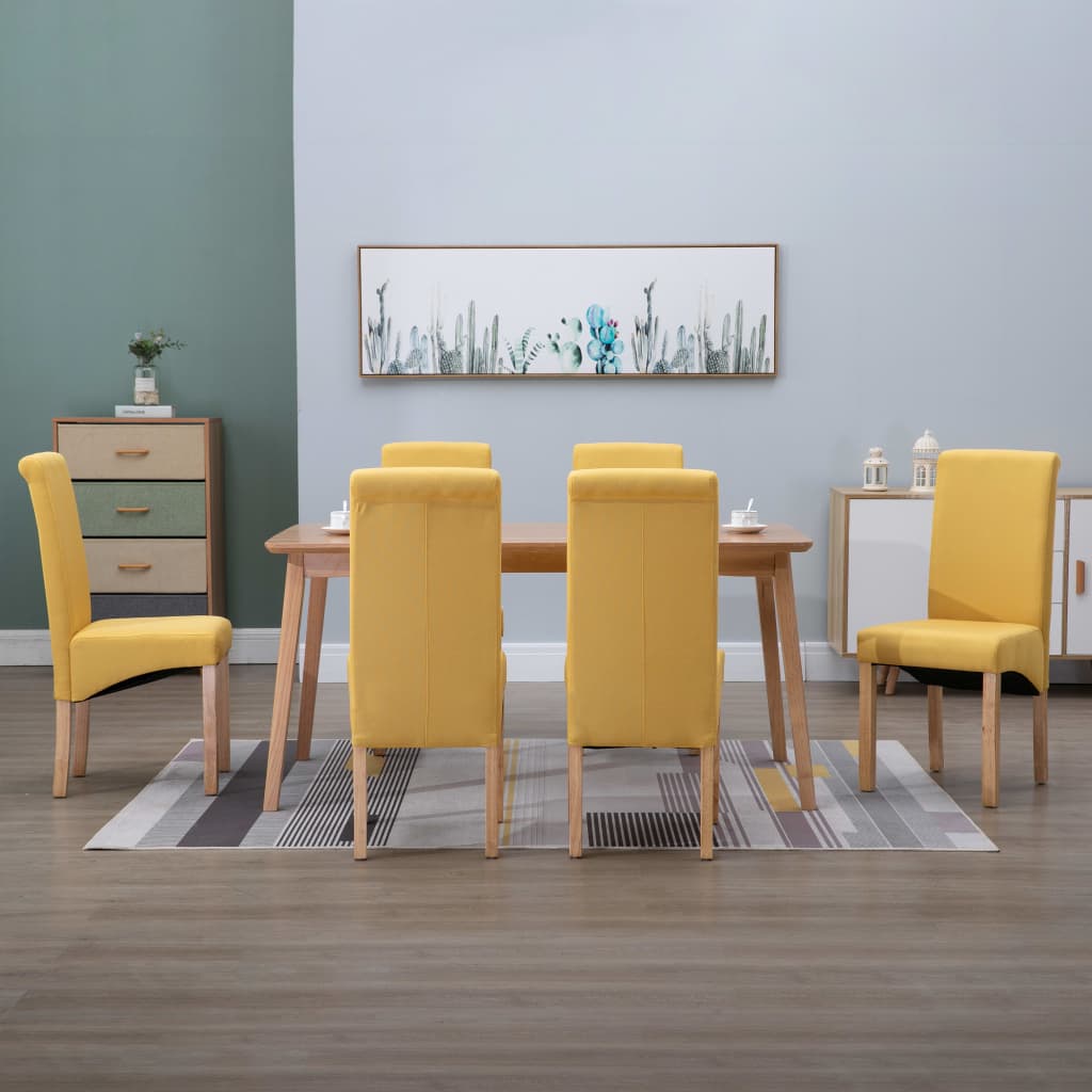 vidaXL Dining Chairs Accent Upholstered Side Chair with Wood Frame Fabric-30