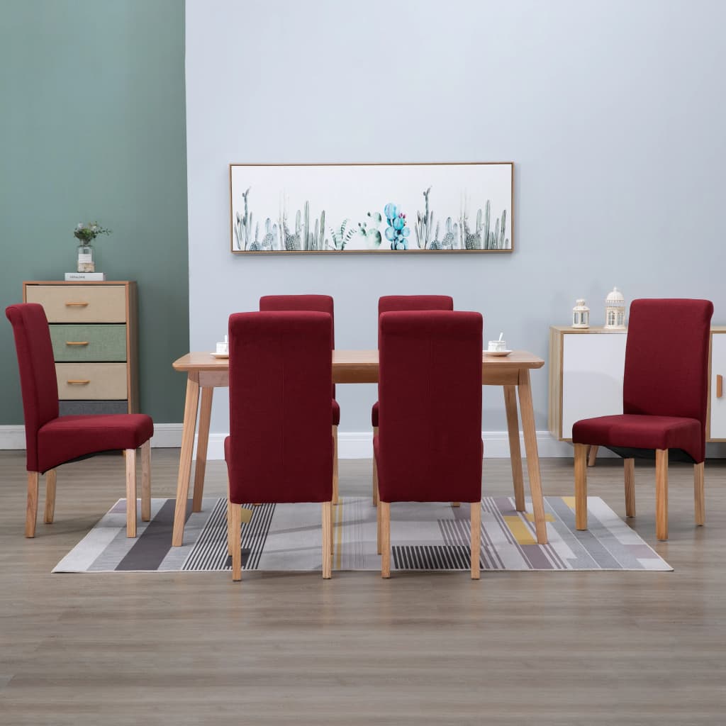 vidaXL Dining Chairs Accent Upholstered Side Chair with Wood Frame Fabric-23