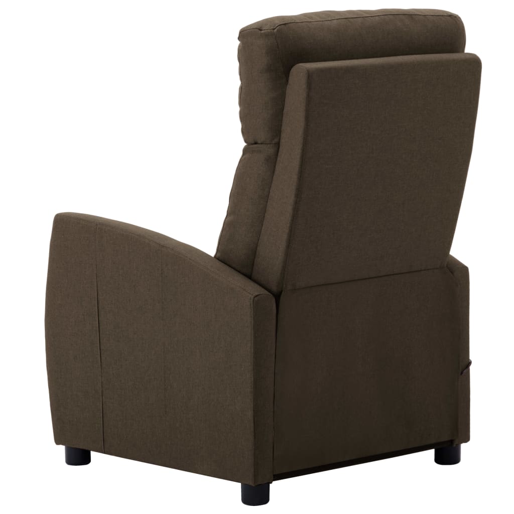 vidaXL Massage Recliner Chair Electric Push Cozy Armchair for Elderly Fabric-0